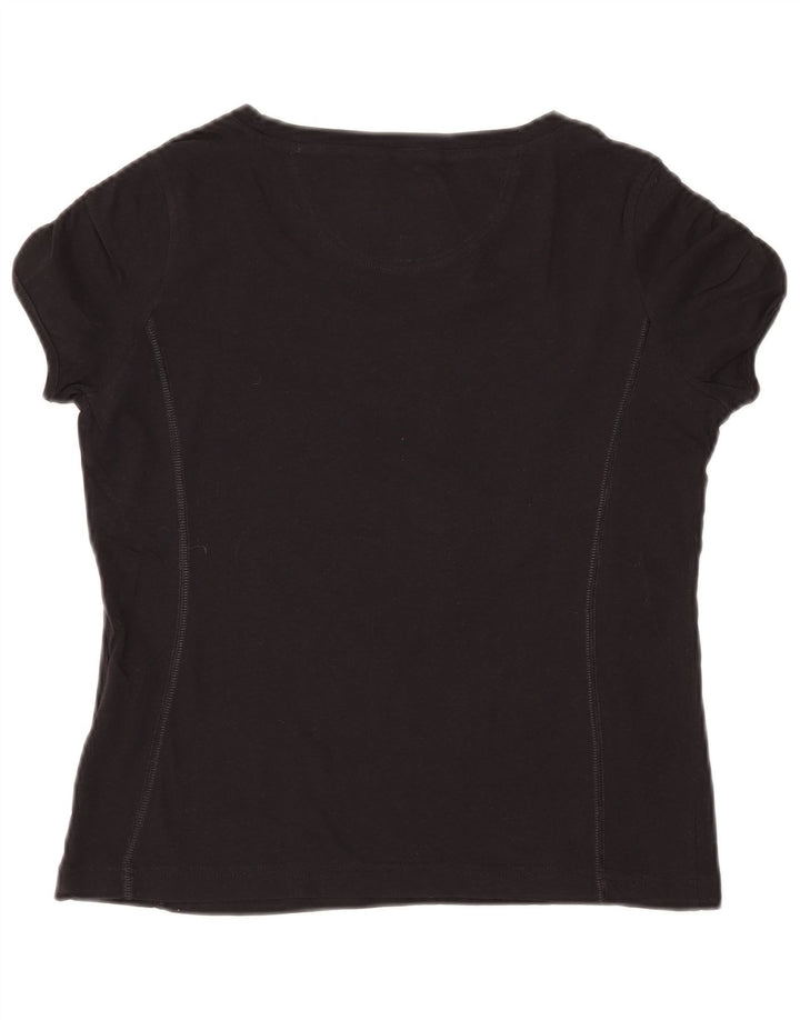 CHAMPION Womens Heritage Classics Graphic T-Shirt Top UK 12 Medium Black