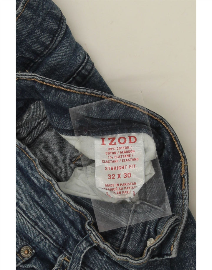 IZOD Mens Straight Jeans W32 L30 Blue Cotton Vintage Izod and Second-Hand Izod from Messina Hembry 