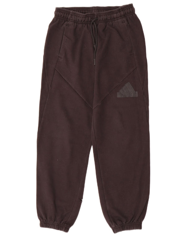 Adidas Boys Tracksuit Trousers Joggers 11-12 Years  Black Cotton