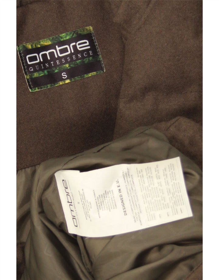 Ombre Mens Quintessence Padded Jacket UK 36 Small Brown Polyester