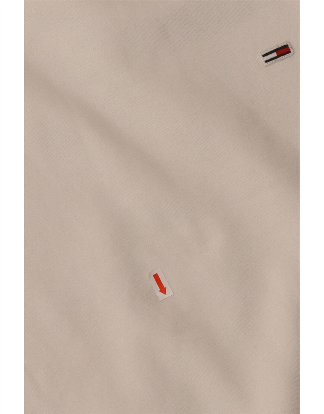 TOMMY HILFIGER Womens Oversized Sweatshirt Jumper UK 6 XS White Cotton