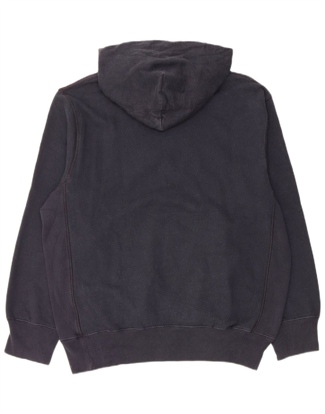 NAUTICA Mens Graphic Hoodie Jumper Medium Navy Blue Cotton