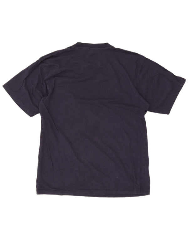 Fila Mens Graphic T-Shirt Top Large Navy Blue