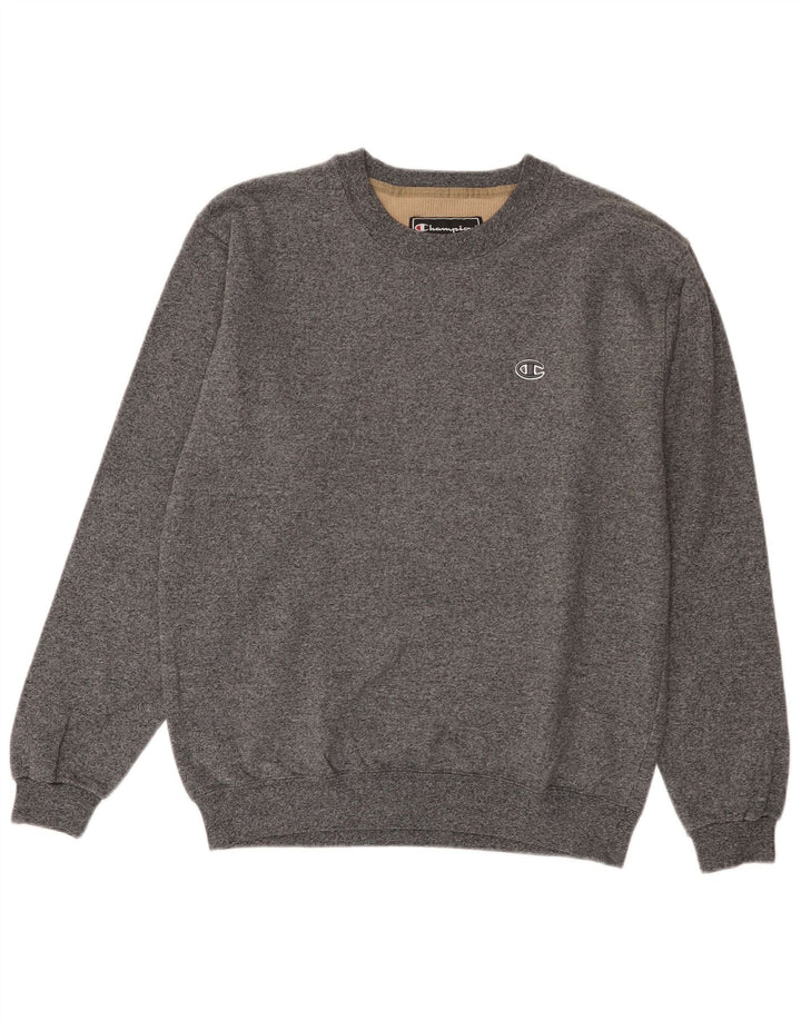 Champion Mens Sweatshirt Jumper Medium Grey Flecked