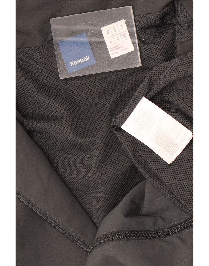 Reebok Mens Tracksuit Top Jacket Medium Grey Colourblock Polyester