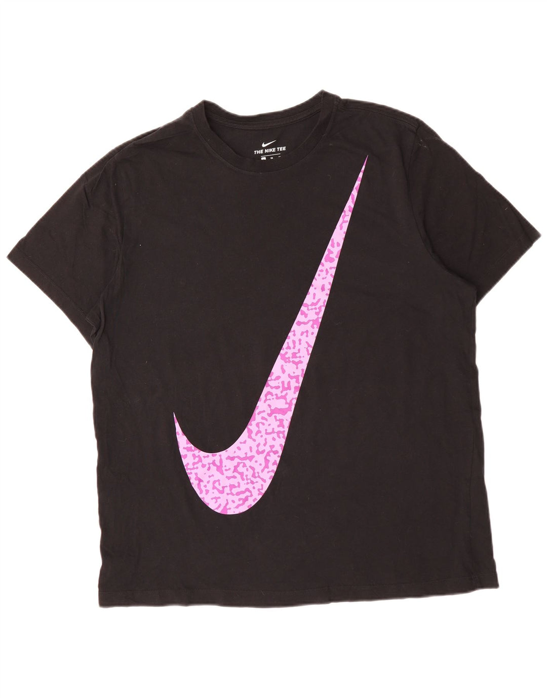NIKE Mens Graphic T-Shirt Top XL Black Cotton