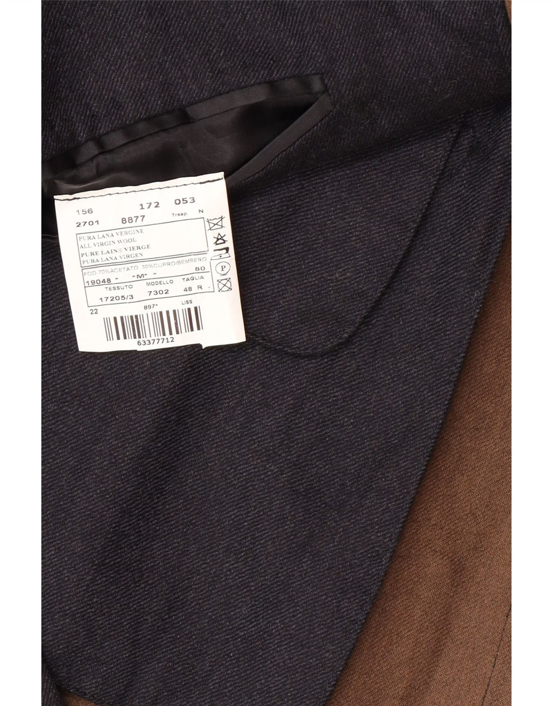 LUIGI BIANCHI Mens Longline Blazer Jacket IT 48 Medium Navy Blue Classic