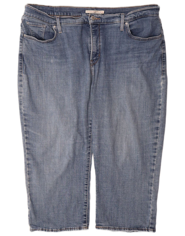 LEVI'S Womens 311 Shaping Skinny Capri Jeans US 20 3XL W40 L21 Blue Cotton
