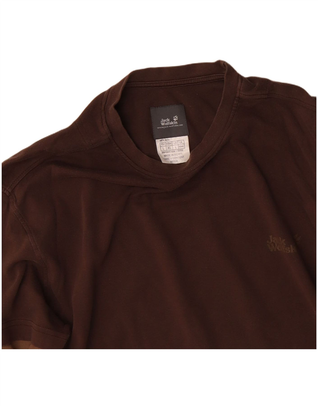 JACK WOLFSKIN Mens Graphic Top Long Sleeve UK 40/42 Large Brown