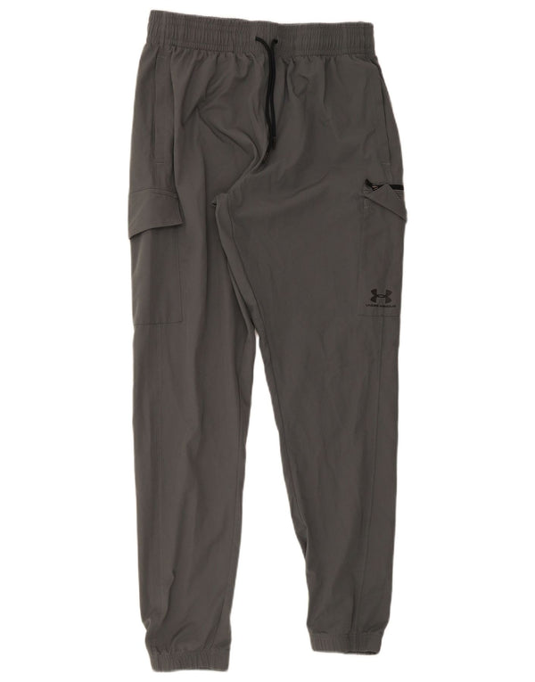 Under Armour Mens Cargo Tracksuit Trousers Joggers Large Grey Polyester