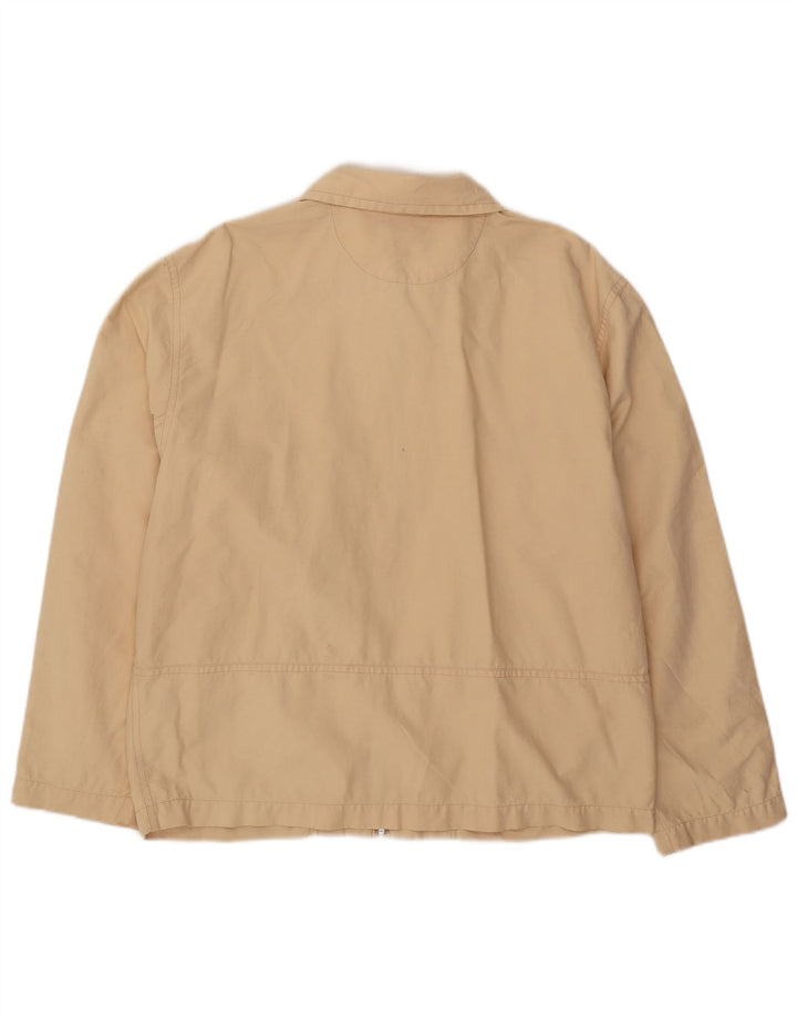 Ellesse Mens Utility Jacket UK 42 XL Beige Cotton