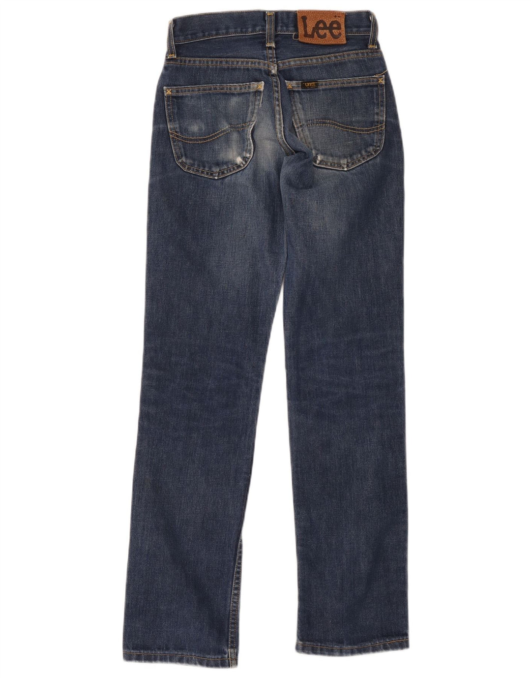 Lee Womens Straight Jeans W26 L31 Blue Cotton