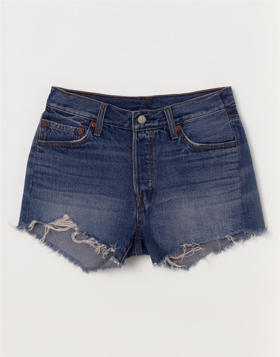 Levi's Womens 501 Denim Shorts W28 Medium Blue Cotton
