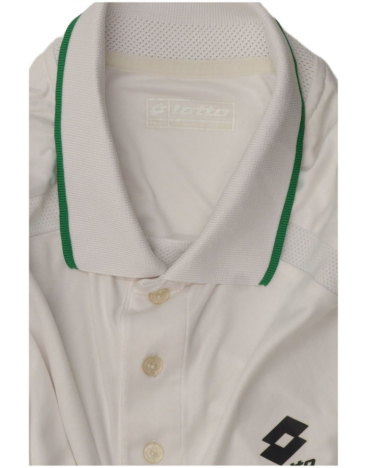 LOTTO Mens Polo Shirt XL White