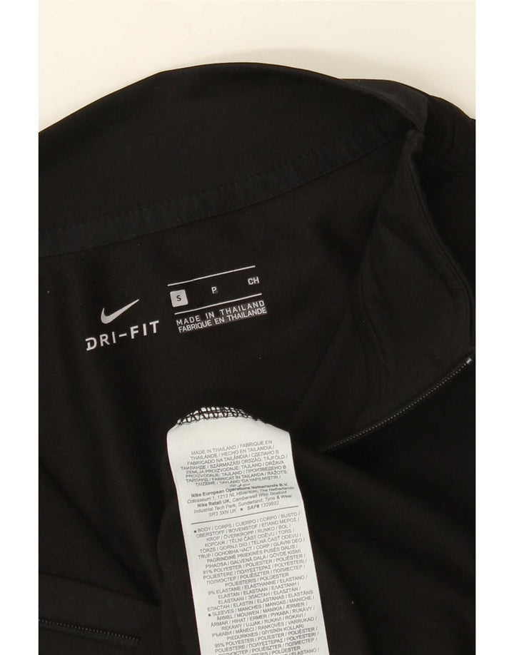 Nike Mens Dri Fit Graphic Pullover Tracksuit Top Small Black Pinstripe
