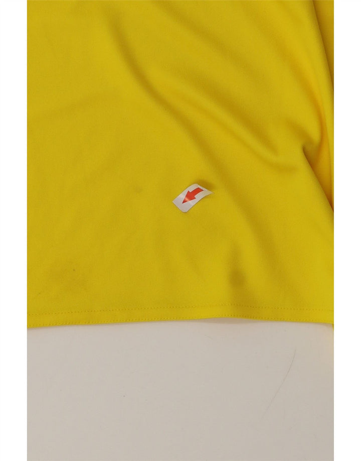 Adidas Mens Climalite Graphic T-Shirt Top Medium Yellow Polyester