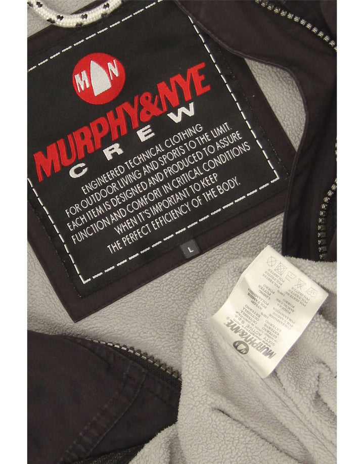 Murphy & Nye Mens Windbreaker Jacket UK 40 Large Black Polyamide