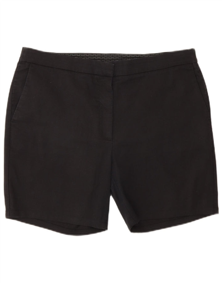 Zara Womens Chino Shorts XL W32 Black