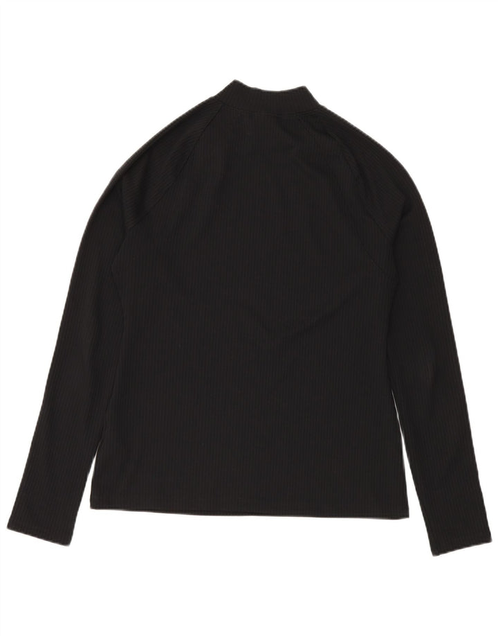 Jordan Womens Tight Fit Top Long Sleeve UK 16 Large Black Polyester