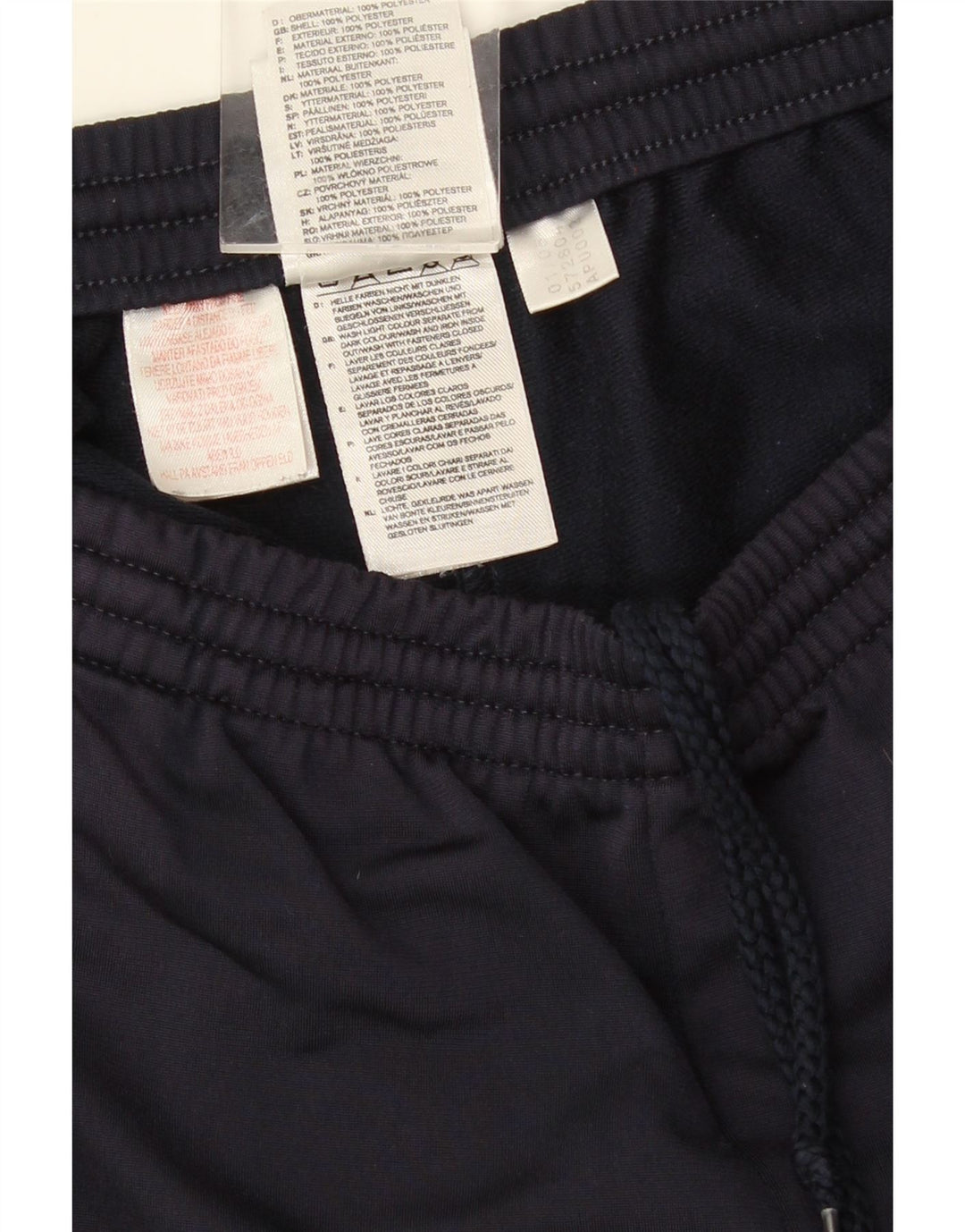 ADIDAS Mens Tracksuit Trousers Large Navy Blue Polyester