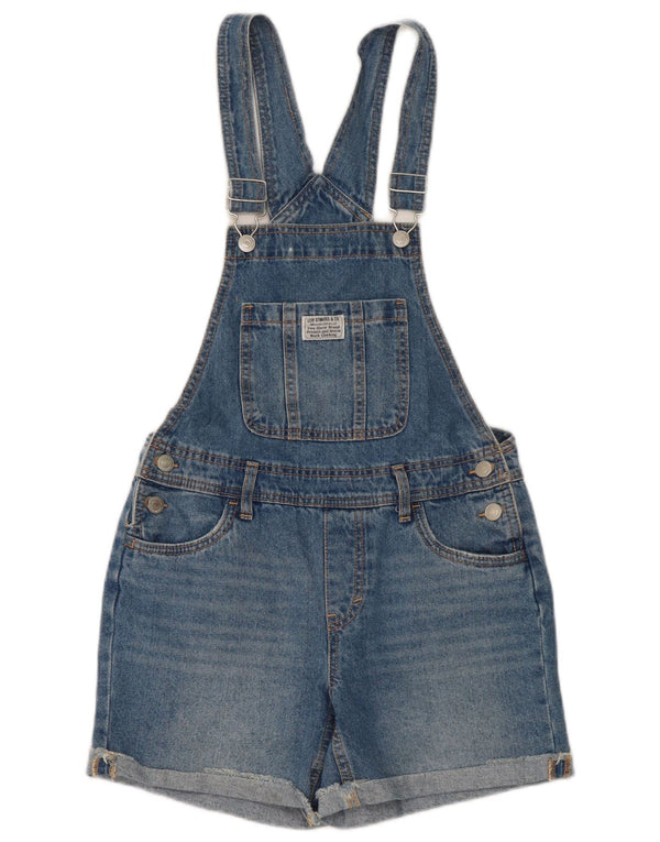 Levi's Girls Dungarees Denim Shorts 13-14 Years W28 Blue Cotton