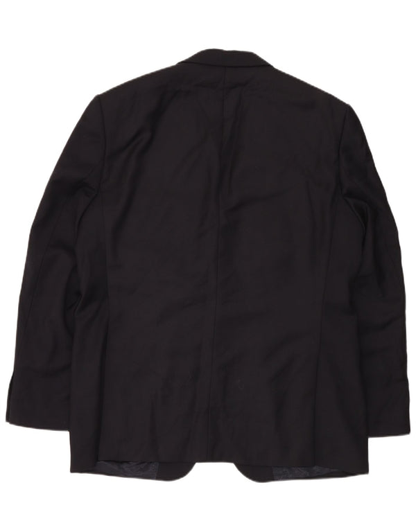 Barbour Mens 2 Button Blazer Jacket Size 54 Large Navy Blue Classic