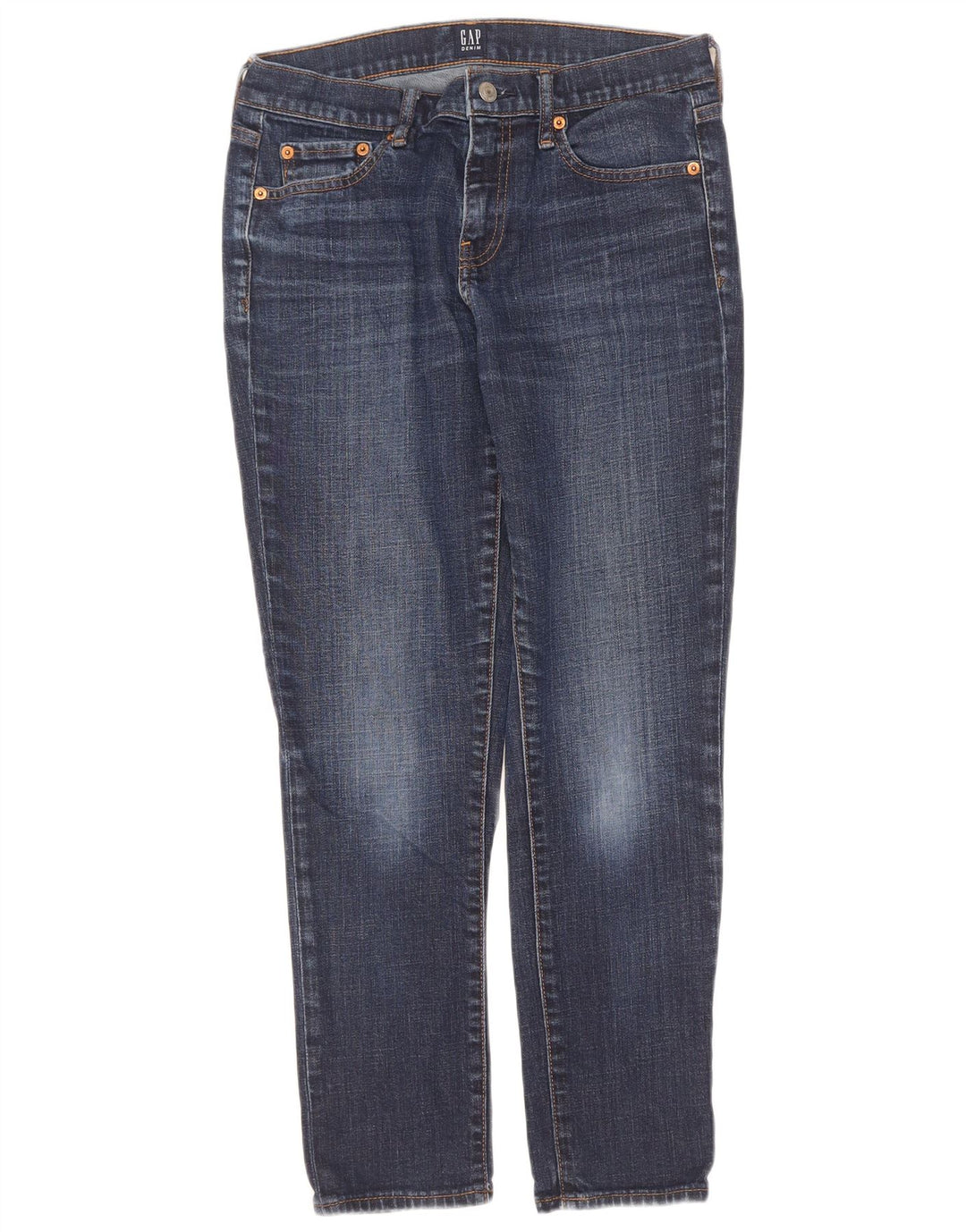 Gap Womens Girlfriend Slim Jeans W26 L27 Blue Cotton