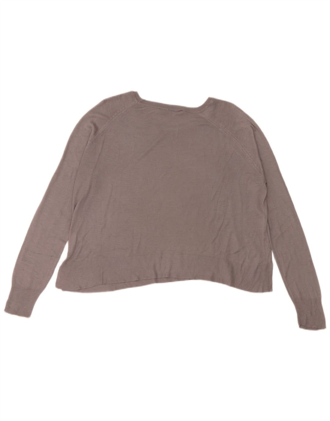 Zara Womens Oversized Blouse Top UK 10 Small Grey Viscose