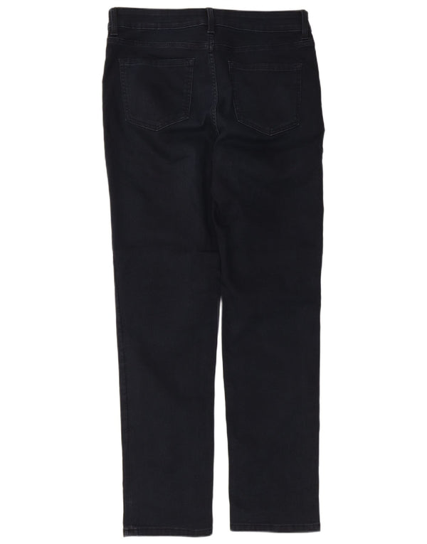 Marks & Spencer Womens The Sienna Straight Jeans UK 14 Large W32 L30 Black