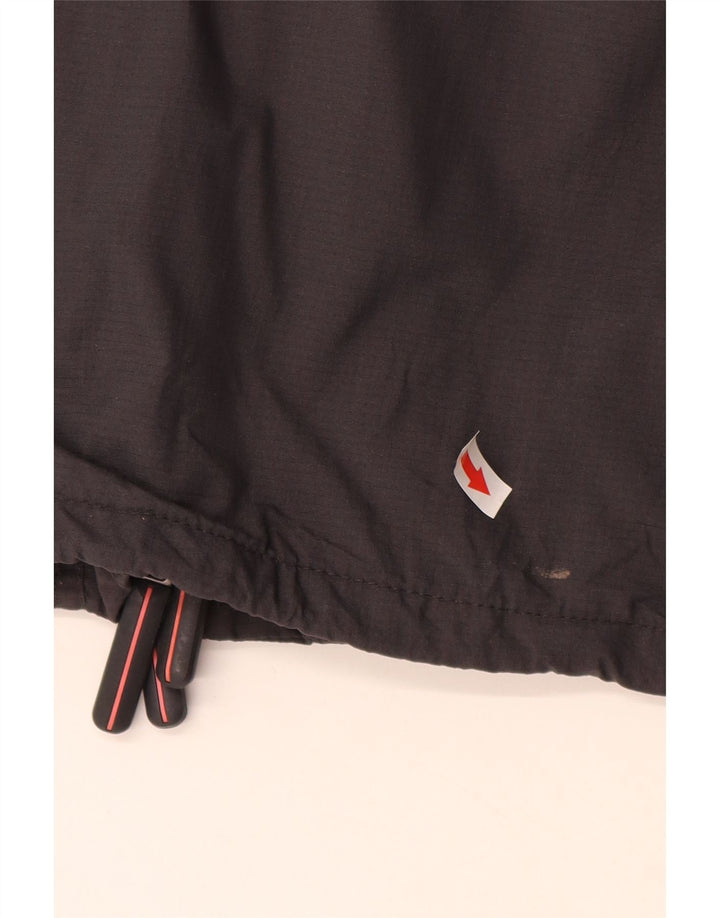 Superdry Womens Windbreaker Jacket UK 14 Medium Grey Nylon