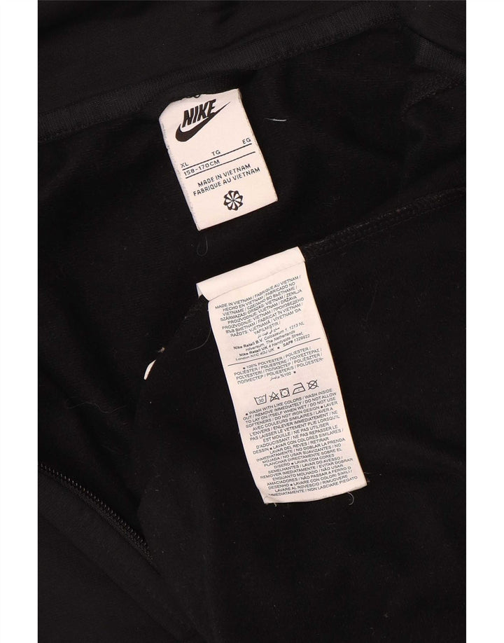 Nike Boys Tracksuit Top Jacket 13-14 Years XL Black Polyester