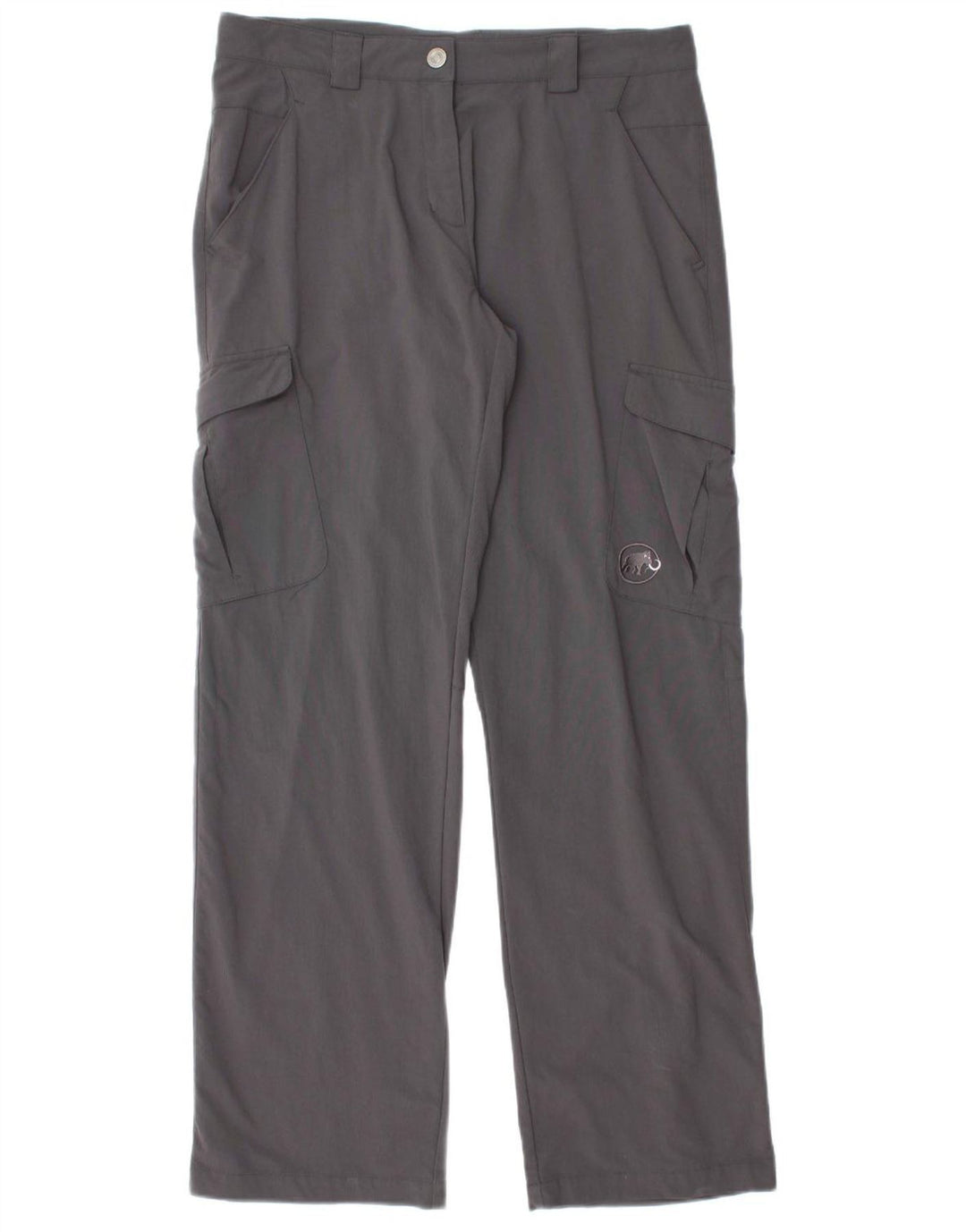 MAMMUT Womens Straight Cargo Trousers UK 16 Large W32 L32 Grey Nylon