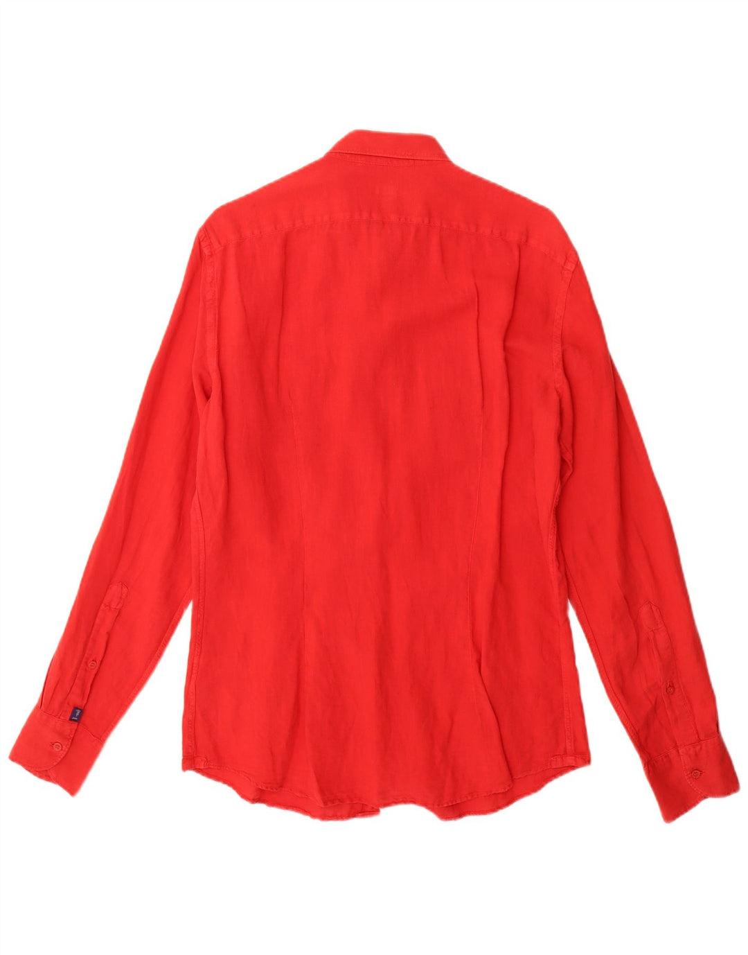 Trussardi Jeans Mens Shirt Medium Red Cotton