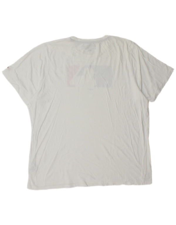 Genuine Merchandise Mens New Era Graphic T-Shirt Top 3XL White Cotton