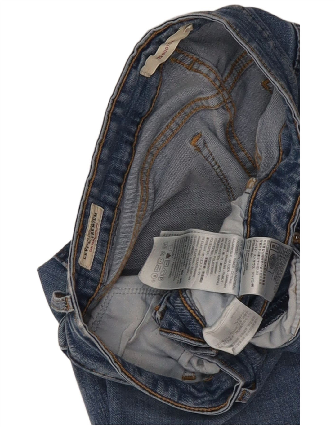 Levi's Womens 715 Bootcut Jeans W30 L27 Blue Cotton