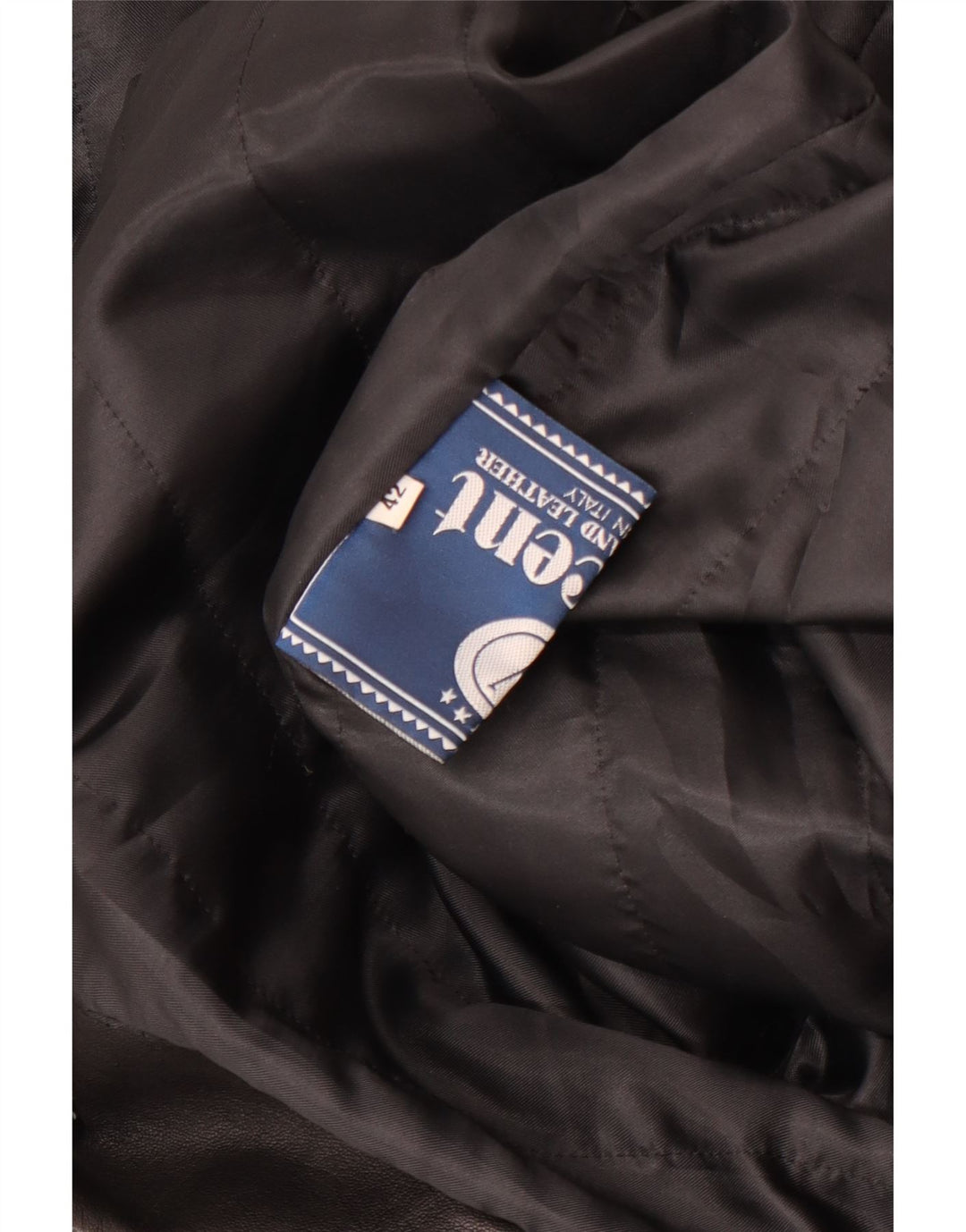 VINCENT Womens Hooded Oversized Leather Coat IT 42 Medium Black Leather