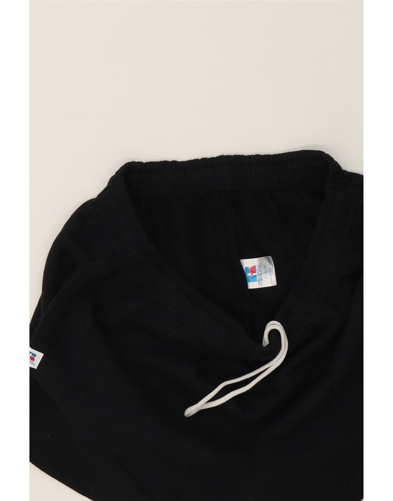RUSSELL ATHLETIC Womens Sport Shorts UK 14 Large  Black Cotton Vintage Russell Athletic and Second-Hand Russell Athletic from Messina Hembry 
