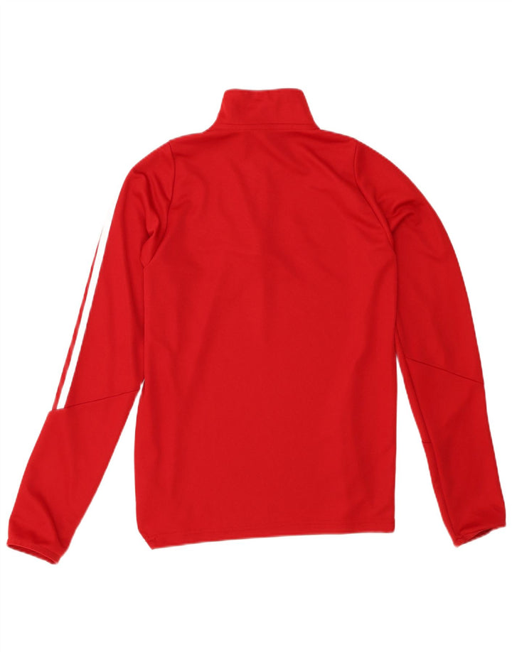 ADIDAS Mens Aeroready Zip Neck Pullover Tracksuit Top XS Red Polyester
