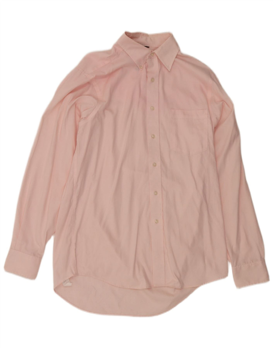 Chaps Mens Classic Fit Shirt Size 15 1/2 Medium Pink Cotton