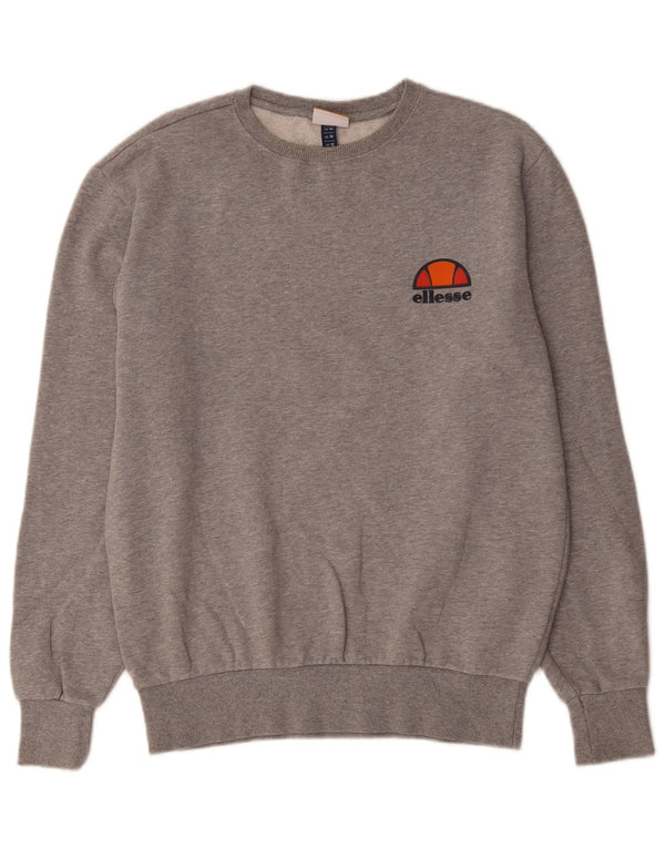 Ellesse Mens Sweatshirt Jumper Medium Grey Cotton