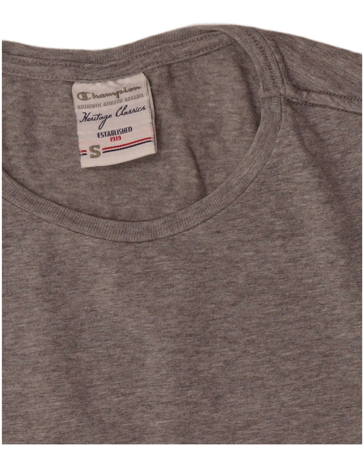 CHAMPION Womens Heritage Classics Top Long Sleeve UK 10 Small Grey