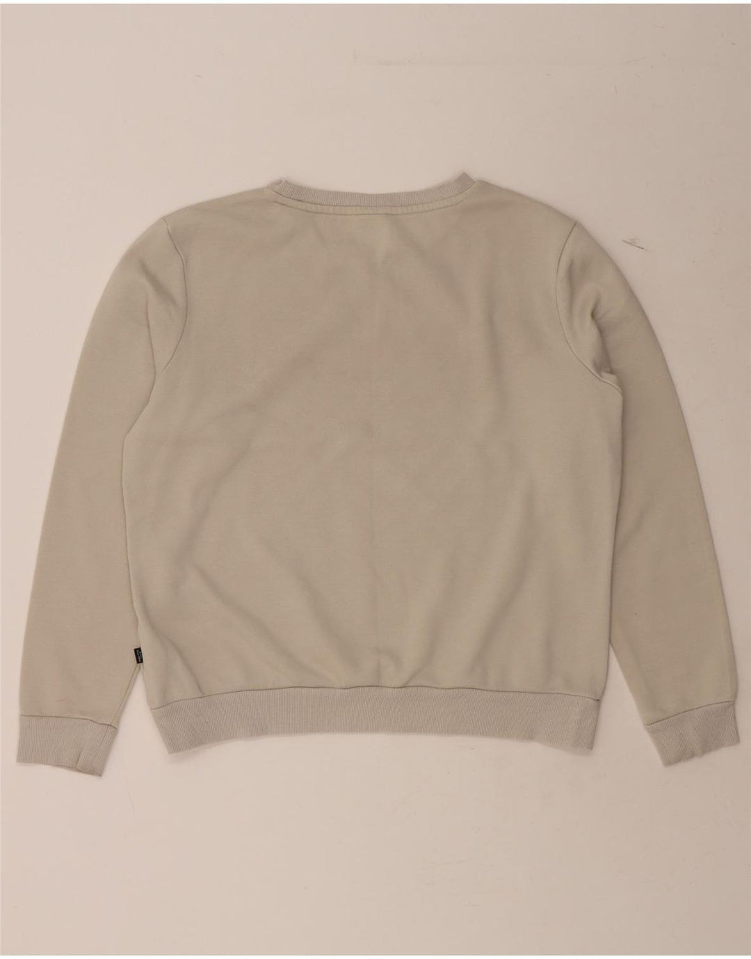 PUMA Womens Oversized Sweatshirt Jumper UK 16 Large Grey Cotton Vintage Puma and Second-Hand Puma from Messina Hembry 