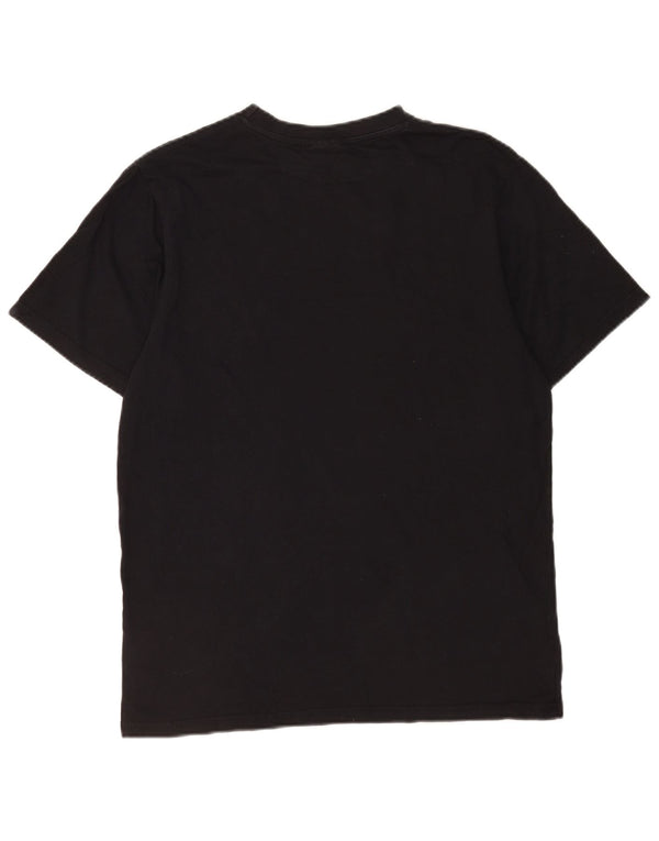 Ellesse Mens Graphic T-Shirt Top Medium Black Cotton