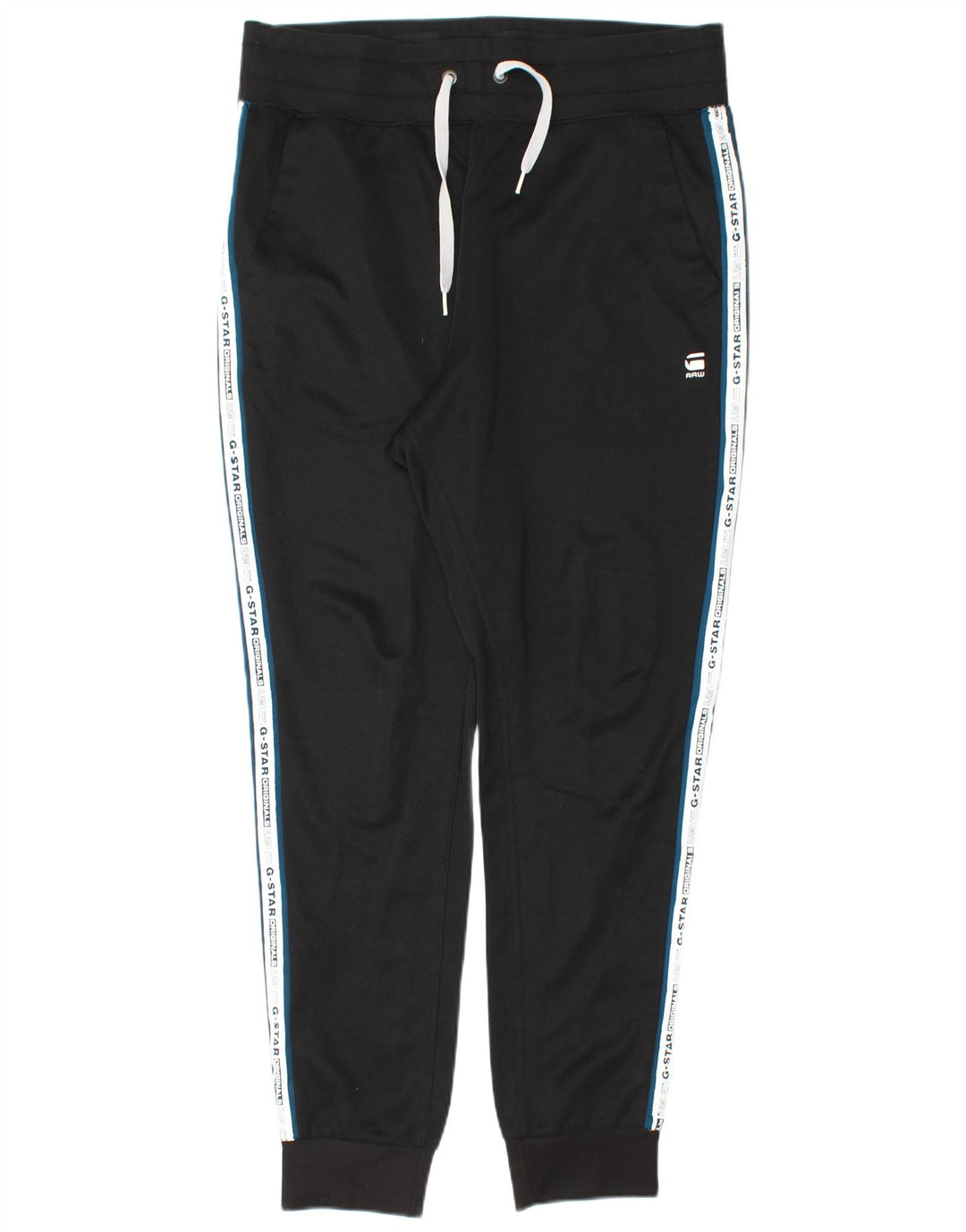 G-STAR Mens Graphic Tracksuit Trousers Joggers Large Black Colourblock