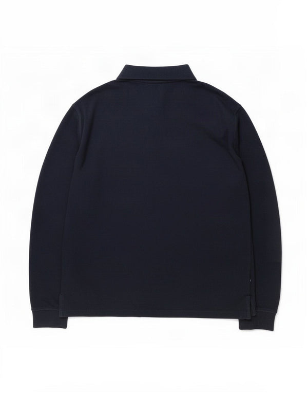James Pringle Mens Polo Neck Sweatshirt Jumper XL Navy Blue Cotton