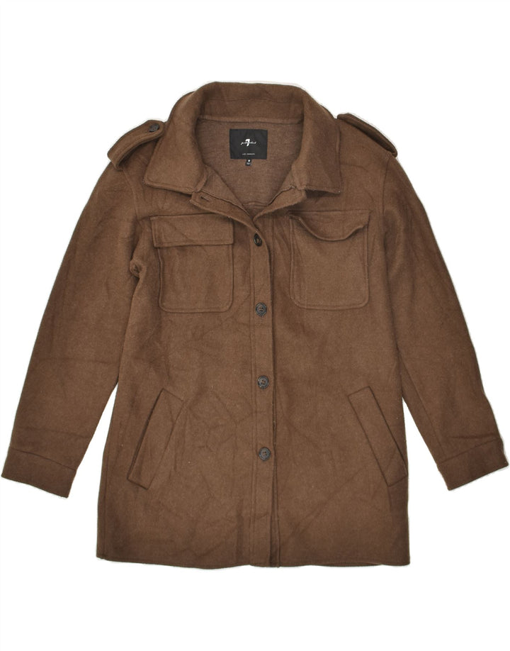 7 FOR ALL MANKIND Womens Utility Jacket UK 12 Medium Brown | Vintage 7 For All Mankind | Thrift | Second-Hand 7 For All Mankind | Used Clothing | Messina Hembry 