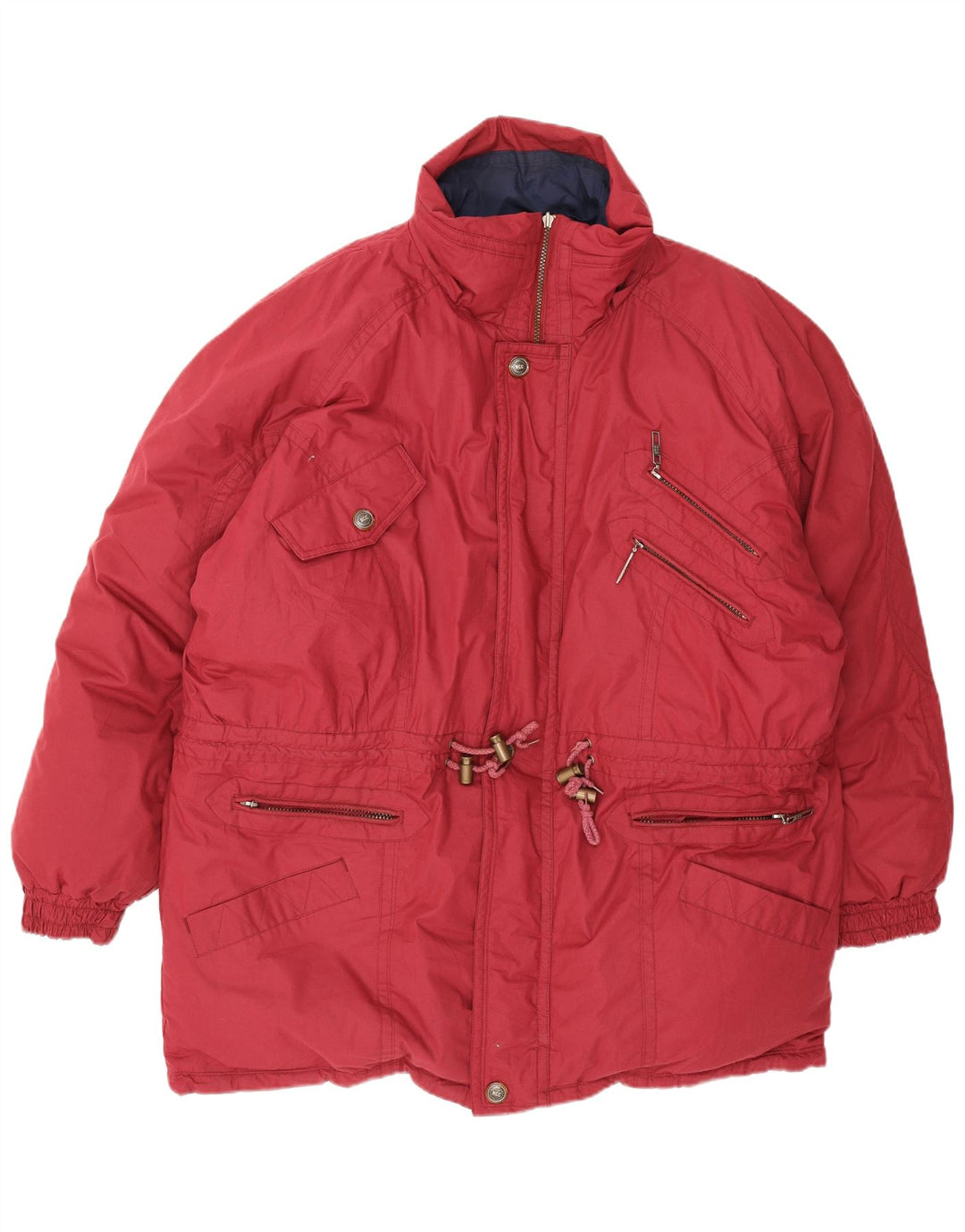 Vintage Mens Oversized Reversible Padded Jacket UK 40 Large Red