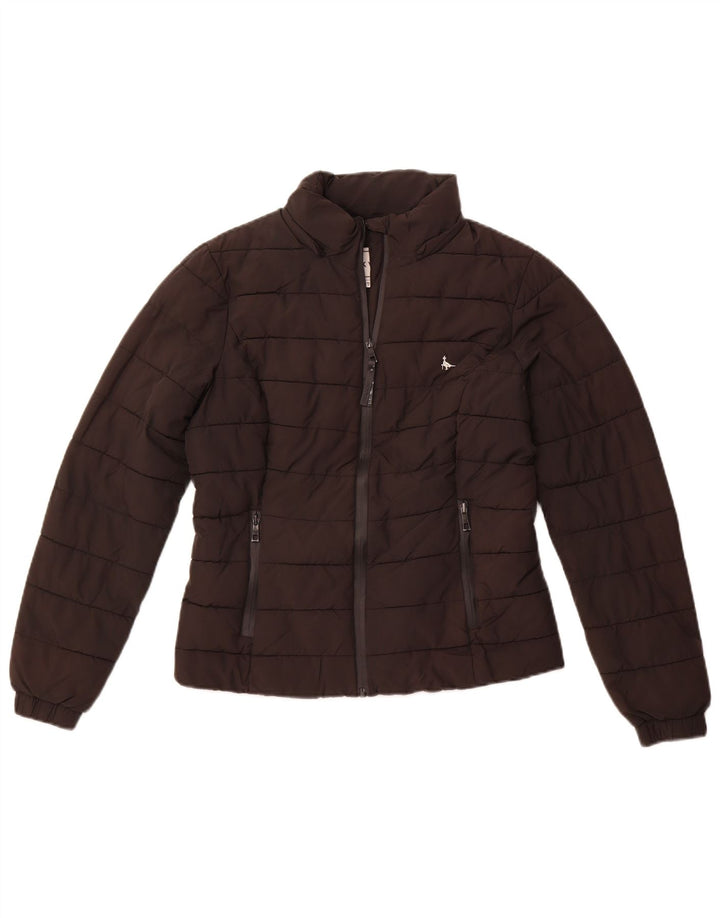 JACK WILLS Womens Padded Jacket UK 10 Small Black Polyester