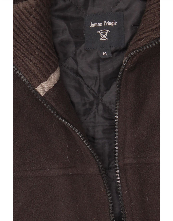 JAMES PRINGLE Mens Padded Fleece Gilet UK 38 Medium Grey Polyester Vintage James Pringle and Second-Hand James Pringle from Messina Hembry 
