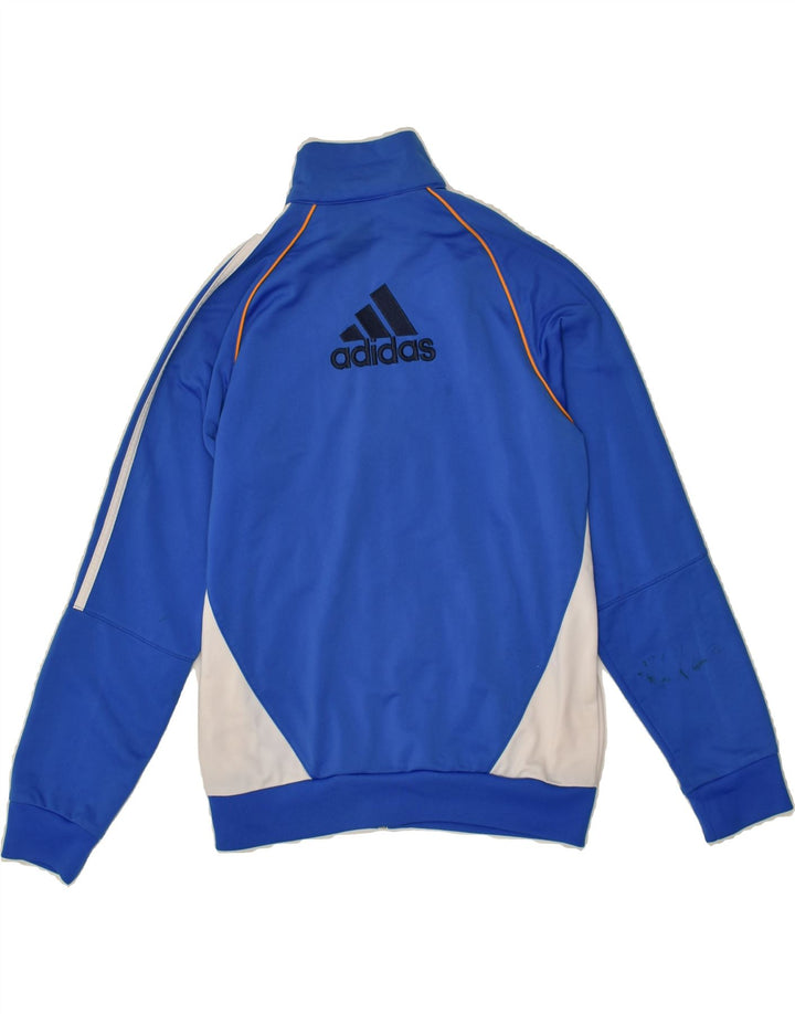 ADIDAS Boys Tracksuit Top Jacket 13-14 Years Blue Polyester | Vintage Adidas | Thrift | Second-Hand Adidas | Used Clothing | Messina Hembry 